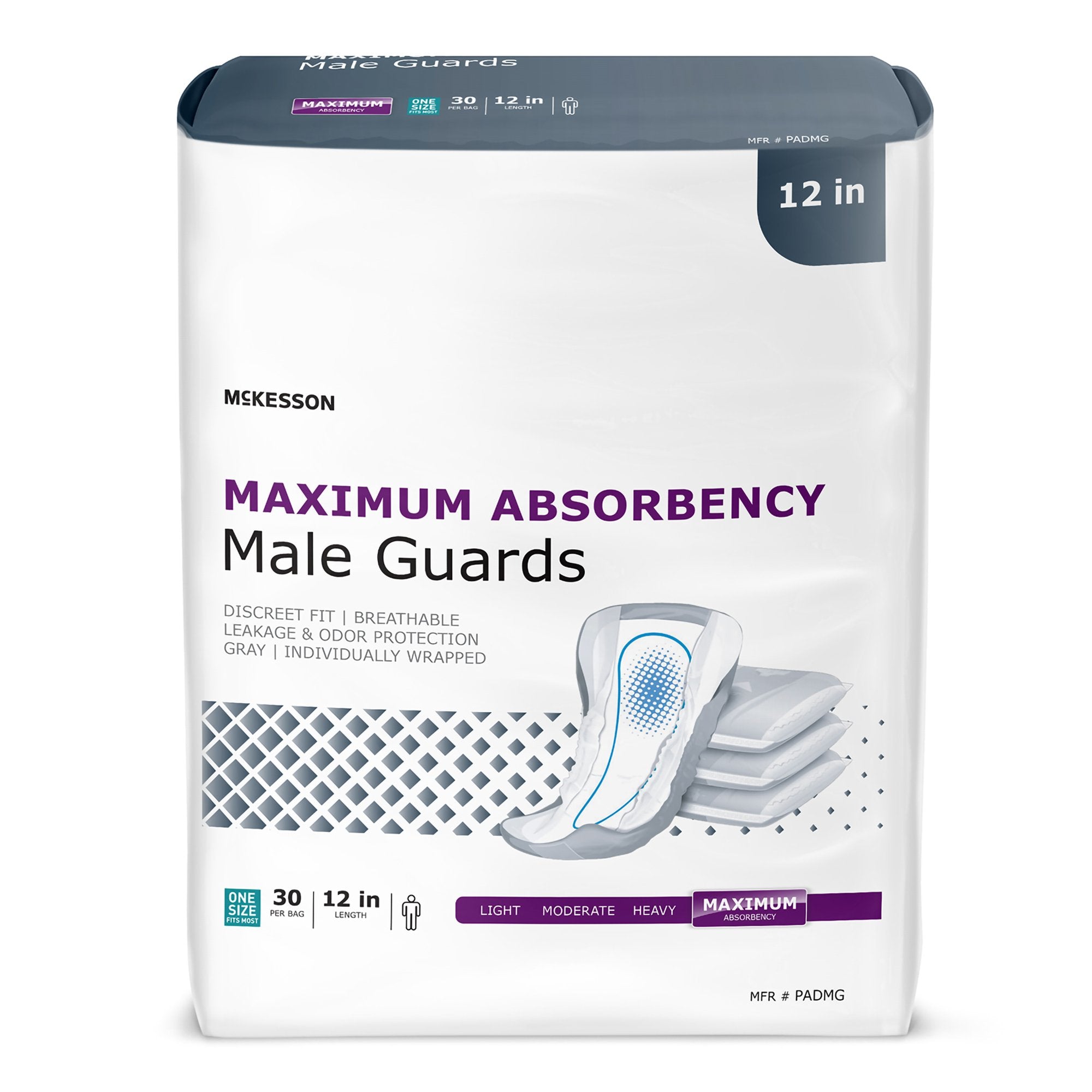 Maximum Absorbency Male Guards - 12 Hour Leak Protection | Disposable Incontinence Pads for Men