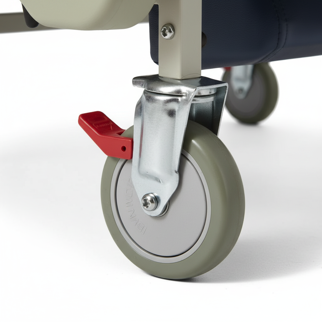 5-inch casters with locking mechanism
