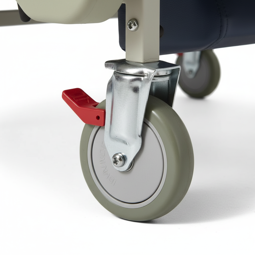 5-inch casters with locking mechanism