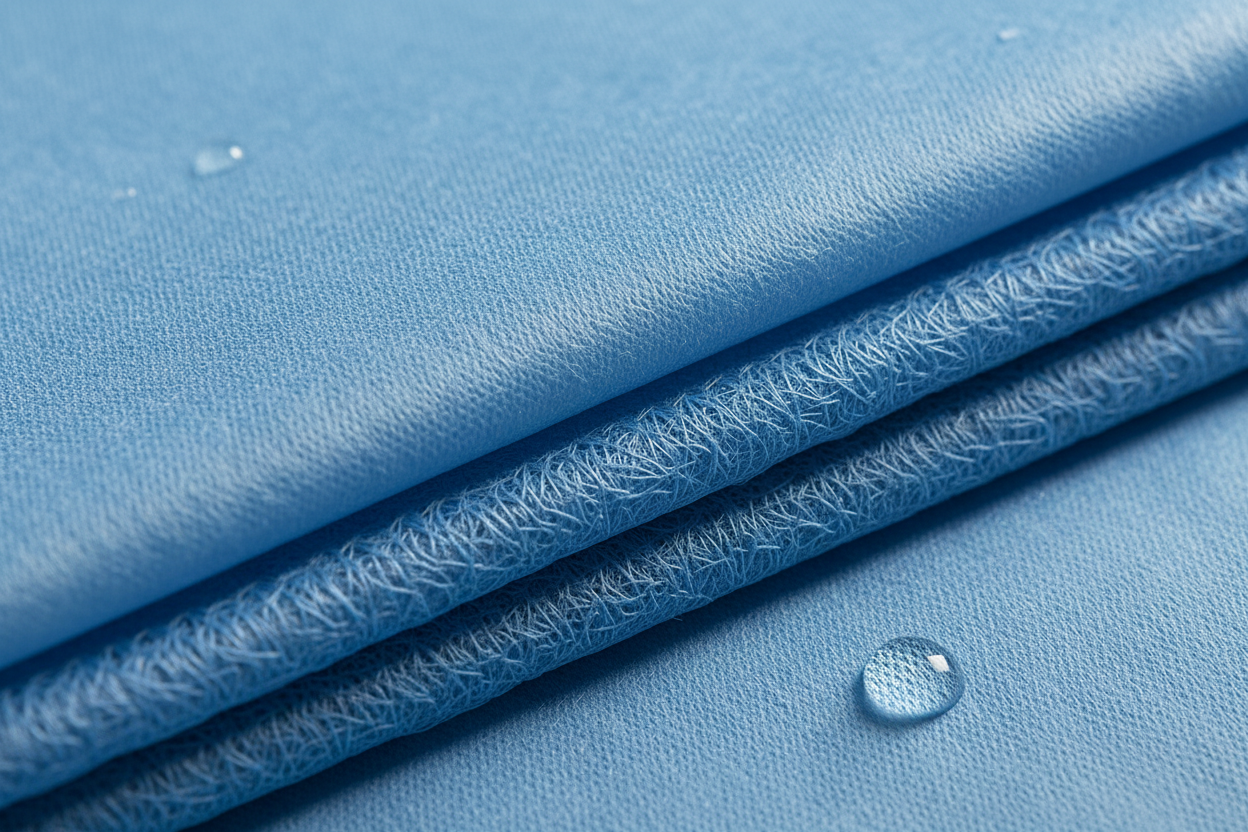 5-layer barrier material close-up