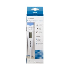 Digital Oral Thermometer - 30 Second Response, Dual Scale (°F/°C) - Box of 25