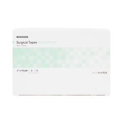 McKesson Waterproof Adhesive Medical Tape - Hypoallergenic White Non-Sterile Latex-Free