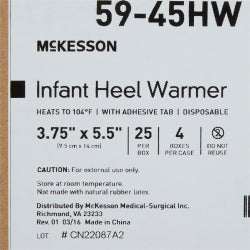 McKesson Instant Infant Heel Warmer - Chemical Heat Pack for Neonatal Blood Collection (One Size)
