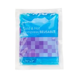 McKesson Cold and Hot Compress Pack - Reusable Gel Therapy Pack for Pain Relief and Swelling