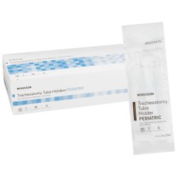 Pediatric Tracheostomy Tube Holder - Adjustable Latex-Free Neckband with Hook & Loop