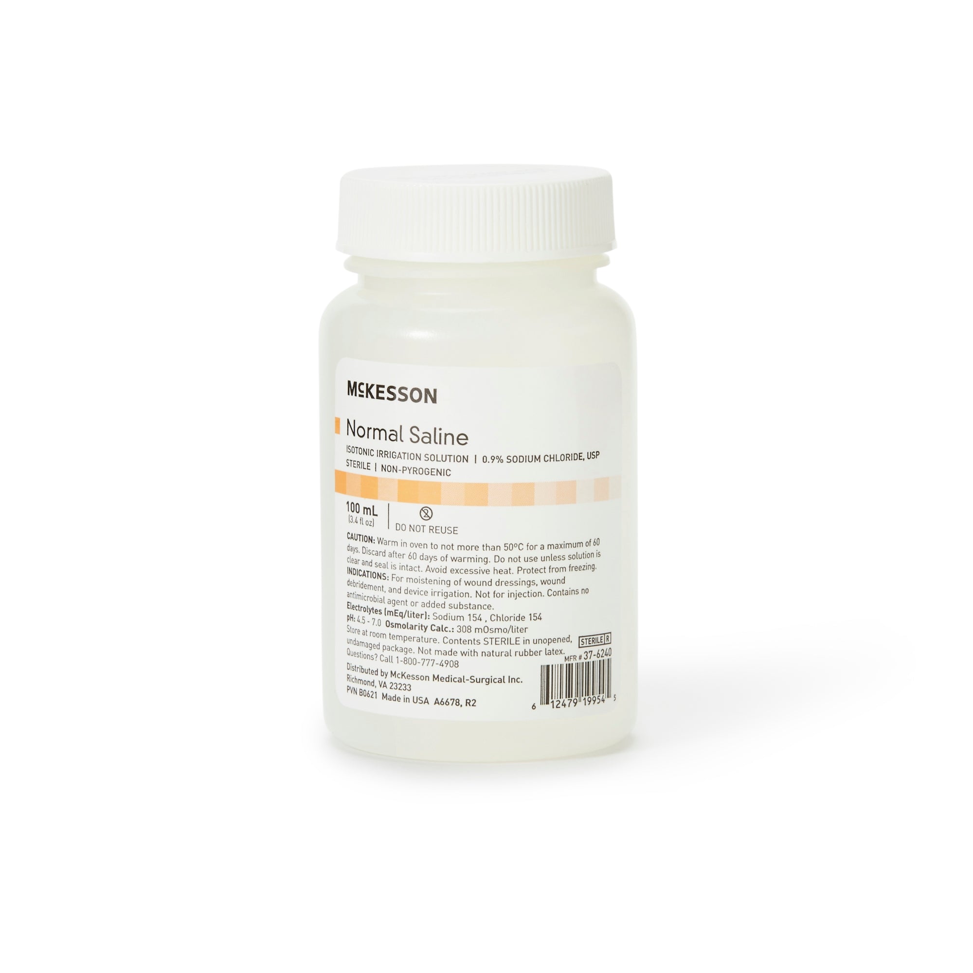 0.9% Sodium Chloride Irrigation Solution USP - Sterile Normal Saline for Wound Care & Medical Irrigation