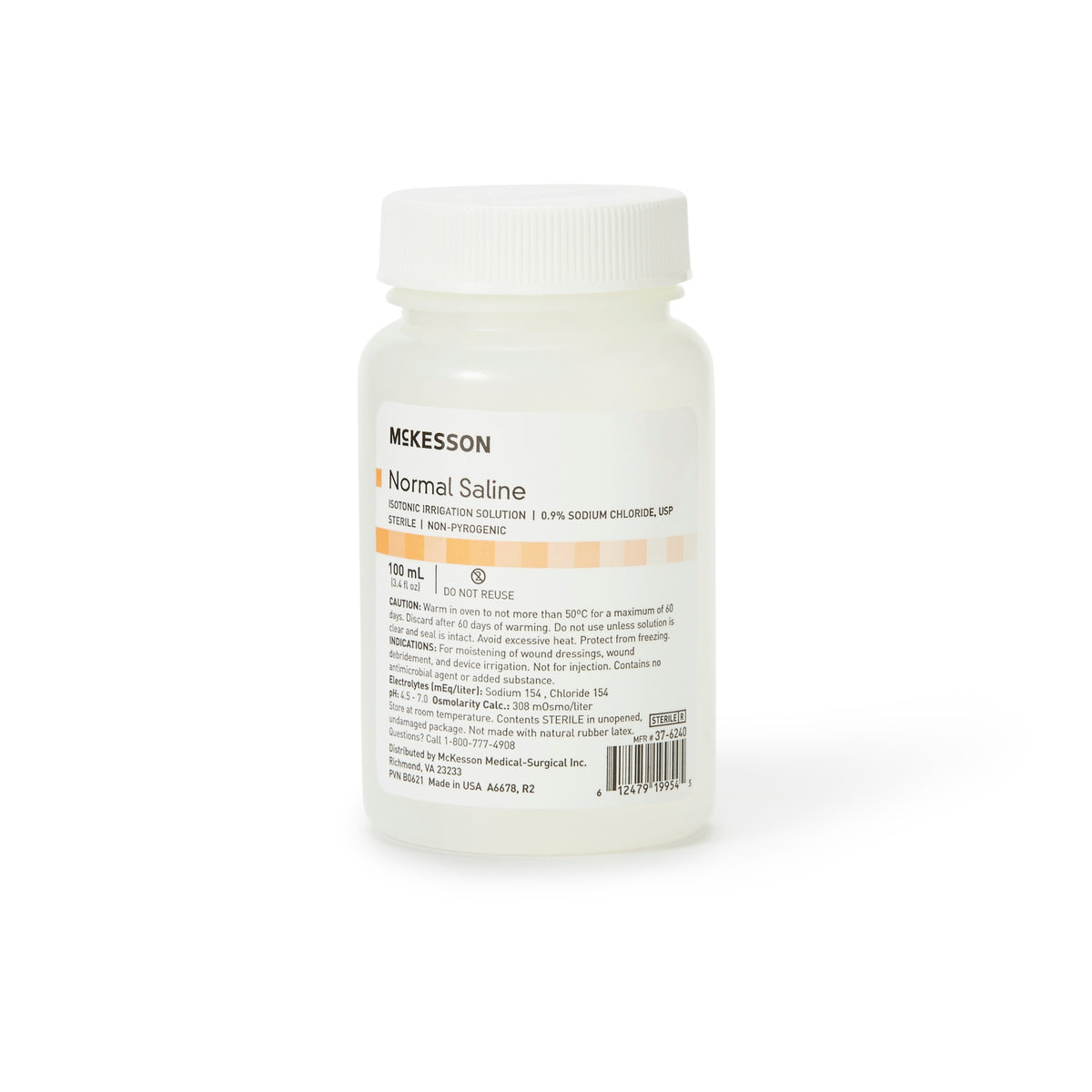 0.9% Sodium Chloride Irrigation Solution USP - Sterile Normal Saline for Wound Care & Medical Irrigation