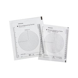 Professional Wound Measuring Guide - Clear Plastic, Dual Scale (Metric & English) - Single Use, Non-Sterile