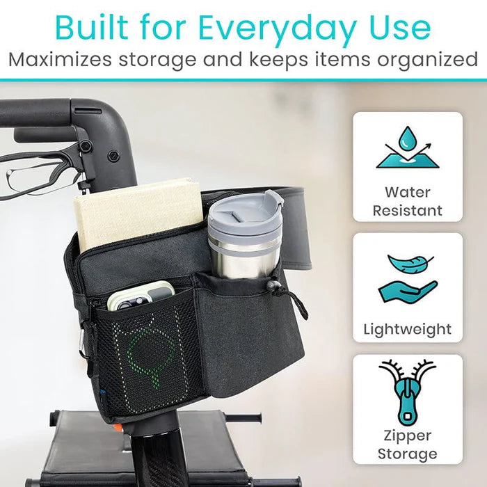 Ergonomic Rollator Bag - Mobility Storage