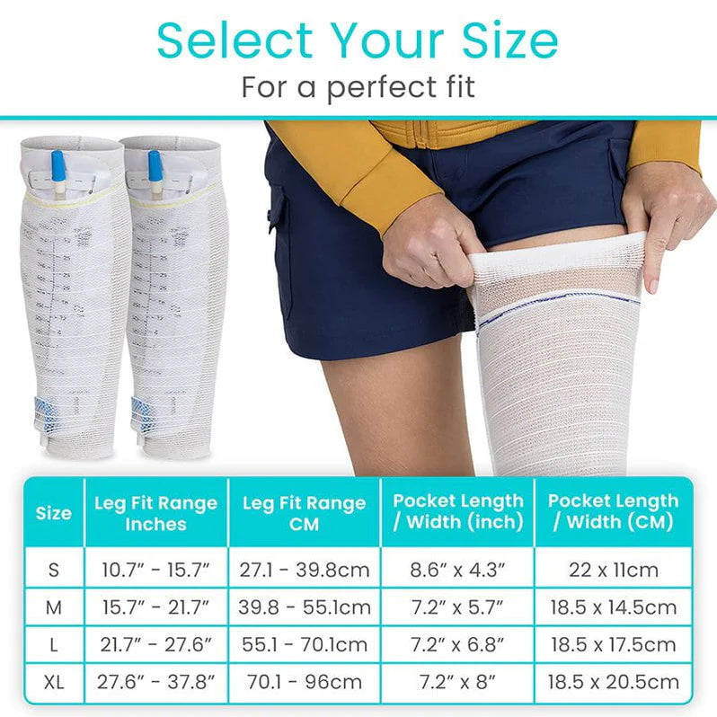 Catheter Leg Bag Holder (2 Pack)
