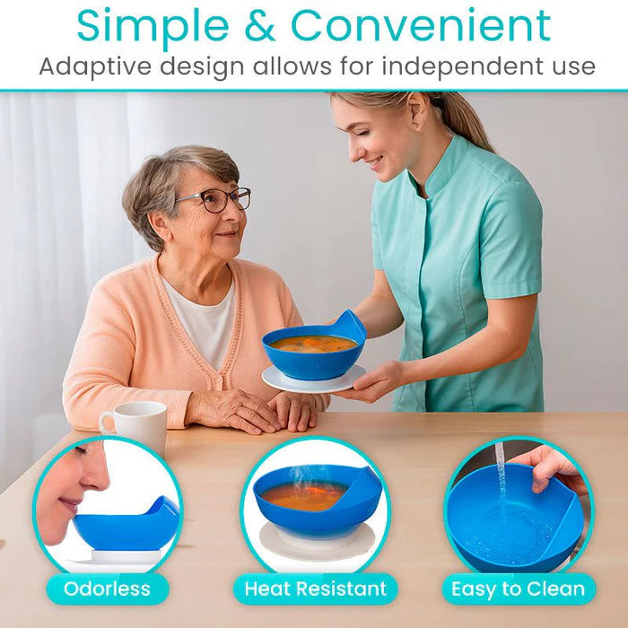 Spill-Proof Bowl and Plate Set