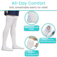 Thigh High Anti Embolism Stockings 15-20mmHg