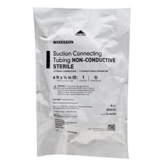 Sterile PVC Suction Connector Tubing 6 Foot - Female/Male Medical Grade Flexible Tubing