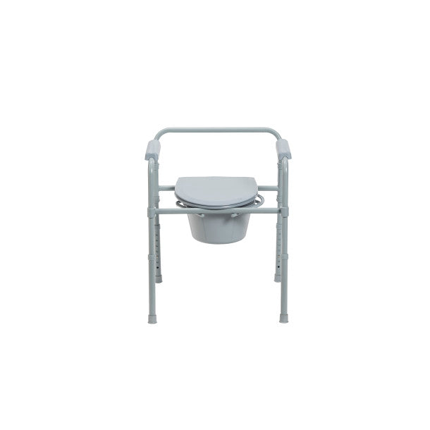 Folding Steel Commode Combo with Absorbent Commode Liners