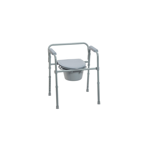 Folding Steel Commode Combo with Absorbent Commode Liners
