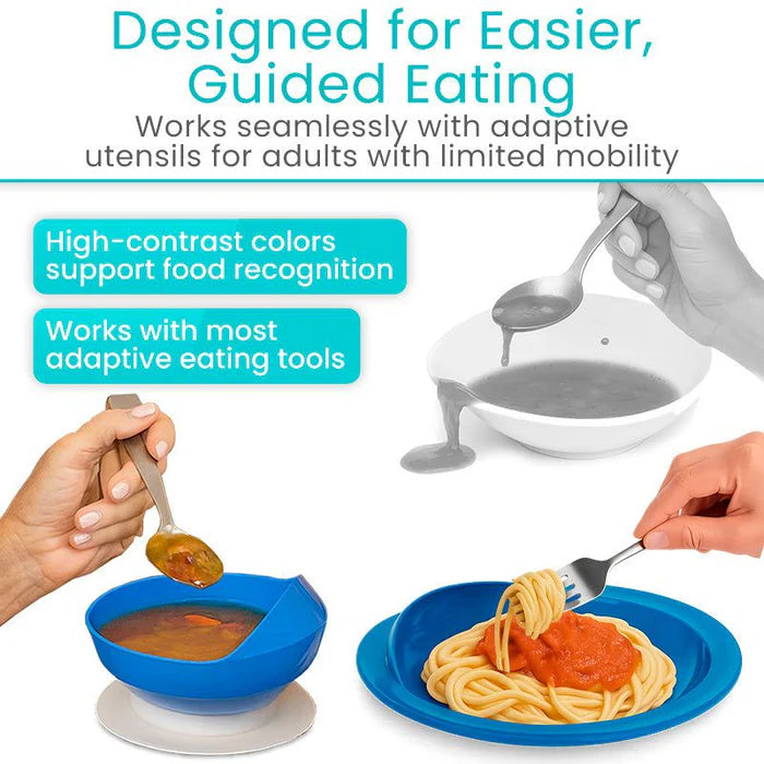 Spill-Proof Bowl and Plate Set