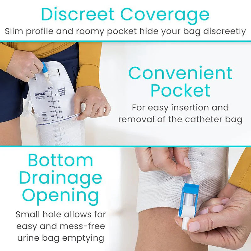 Catheter Leg Bag Holder (2 Pack)