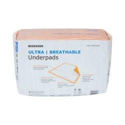 Ultra Breathable Underpads - Heavy Absorbency - 23 x 36 Inch - Disposable Incontinence Bed Pads