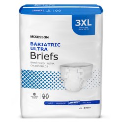 McKesson Ultra Bariatric Adult Briefs 3X-Large - Heavy Absorbency Incontinence Protection
