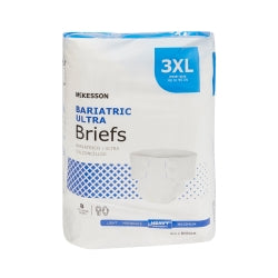 McKesson Ultra Bariatric Adult Briefs 3X-Large - Heavy Absorbency Incontinence Protection