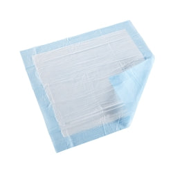 McKesson Classic Plus Underpads - Disposable Bed Pads, Light Absorbency 800g, Blue Poly Backsheet