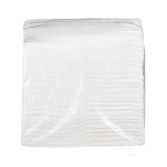 Disposable Washcloths - Non-Woven, Double Re-Creped, Soft & Absorbent, White