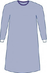 SMS Nonreinforced Isolation Gown - 5-Layer AAMI Rated Barrier Protection, Blue