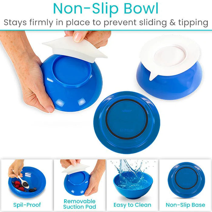 Spill-Proof Bowl and Plate Set