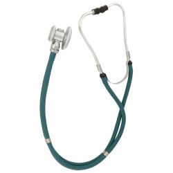 Aneroid Sphygmomanometer Combo Kit with Cuff and Stethoscope - Adult Size 11, Teal Green