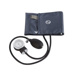 Aneroid Sphygmomanometer Blood Pressure Monitor - 2-Tube with Large Navy Blue Cuff (23-38cm)