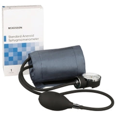 Aneroid Sphygmomanometer Blood Pressure Monitor - 2-Tube with Large Navy Blue Cuff (23-38cm)