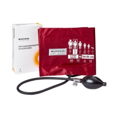Aneroid Sphygmomanometer with Large Adult Cuff - 2-Tube Blood Pressure Monitor