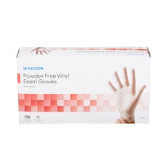 Powder-Free Vinyl Exam Gloves Clear - Latex-Free, Ambidextrous, Smooth Surface, 9.4 Inch