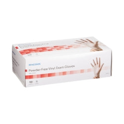 Powder-Free Vinyl Exam Gloves Clear - Latex-Free, Ambidextrous, Smooth Surface, 9.4 Inch