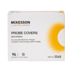 McKesson Film and Paper Tympanic Thermometer Probe Covers - Box of 96 Disposable Sheaths