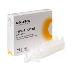 McKesson Film and Paper Tympanic Thermometer Probe Covers - Box of 96 Disposable Sheaths