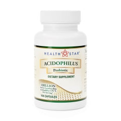Health Star Acidophilus Probiotic Supplement Tablets - 10mg Lactobacillus - 100 Capsules
