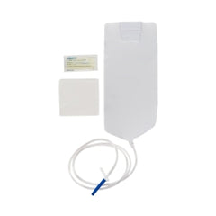 Complete Enema Bag Set 1500mL - Pre-Lubricated Tip with Castile Soap & Drape for Bowel Cleansing
