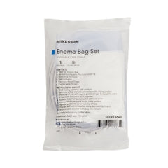 Complete Enema Bag Set 1500mL - Pre-Lubricated Tip with Castile Soap & Drape for Bowel Cleansing