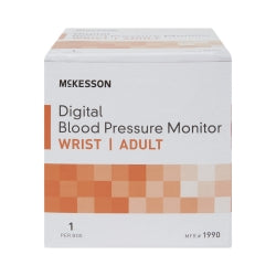 Digital Blood Pressure Monitor with Wrist Cuff - Automatic One-Touch Operation with Memory Storage