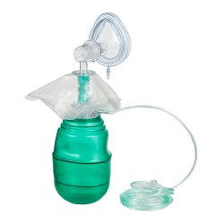 Manual Resuscitator Adult with 120 Inch Tubing - Professional Emergency Respiratory Support Device