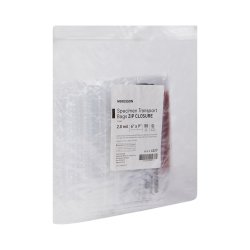 Specimen Transport Bag, 6x9 Inch, Biohazard Label, Spill-Proof Seal - Clear with Black-Orange Legend