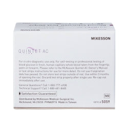 Blood Glucose Test Strips - 50 Count Box for Diabetes Monitoring & Self-Testing