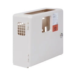 Sharps Container Wall Locking Cabinet - 5 Quart Capacity with Viewing Window