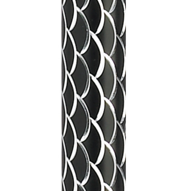 Offset Handle Cane Black Wave