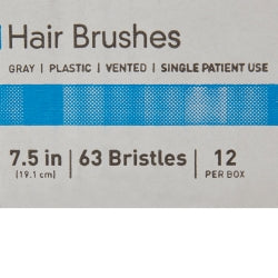 Plastic Bristle Hairbrush - Soft 63-Bristle Design for Gentle Hair Care & Scalp Health