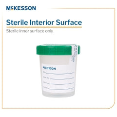 Translucent Sterile Specimen Container with Screw-On Lid - 120ml (4 oz) - Graduated Medical Collection Cup