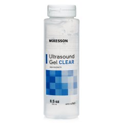 McKesson Conductive Ultrasound Laser Transmission Gel - 8.5 oz High Viscosity Clear Gel