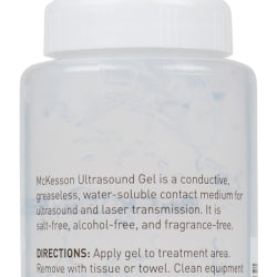 McKesson Conductive Ultrasound Laser Transmission Gel - 8.5 oz High Viscosity Clear Gel
