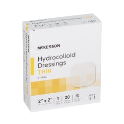 McKesson Hydrocolloid Sterile Thin Dressing - Advanced Wound Care for Light to Moderate Exudate